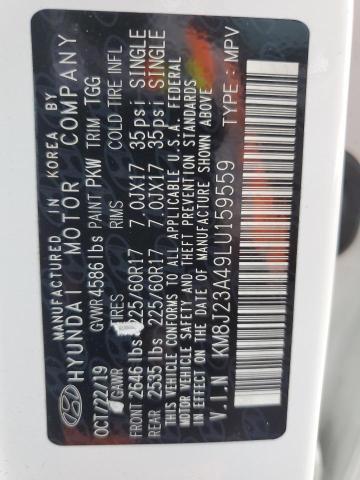 2020 HYUNDAI TUCSON SE KM8J23A49LU159559