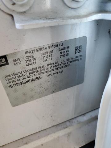 2017 CHEVROLET IMPALA LT 1G1105S36HU186665