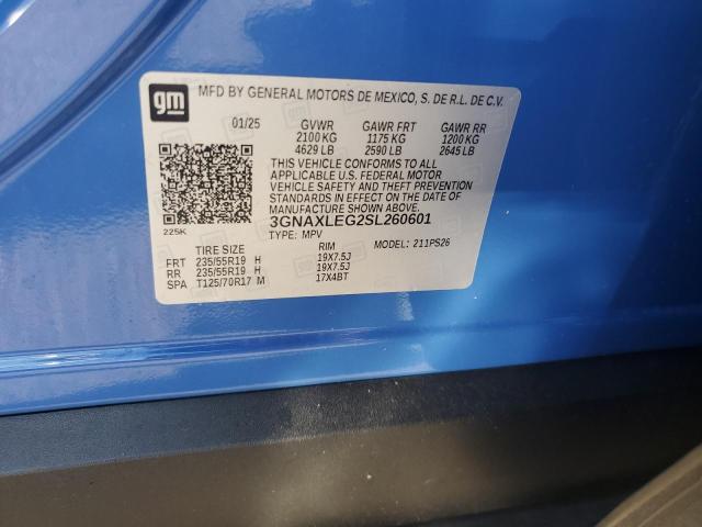 2025 CHEVROLET EQUINOX RS 3GNAXLEG2SL260601