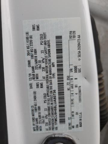 2020 FORD ESCAPE SEL #3302982638