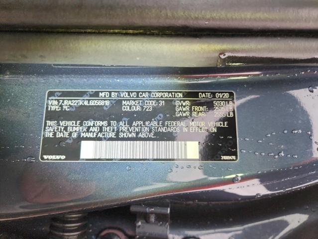 2020 VOLVO S60 T6 MOM 7JRA22TK4LG056818