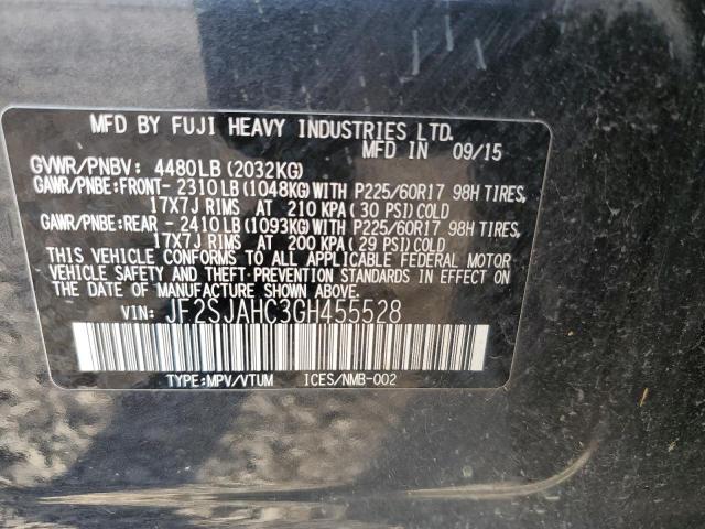 2016 SUBARU FORESTER 2 JF2SJAHC3GH455528