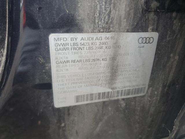 2016 AUDI Q5 PREMIUM WA1C2AFP5GA143140