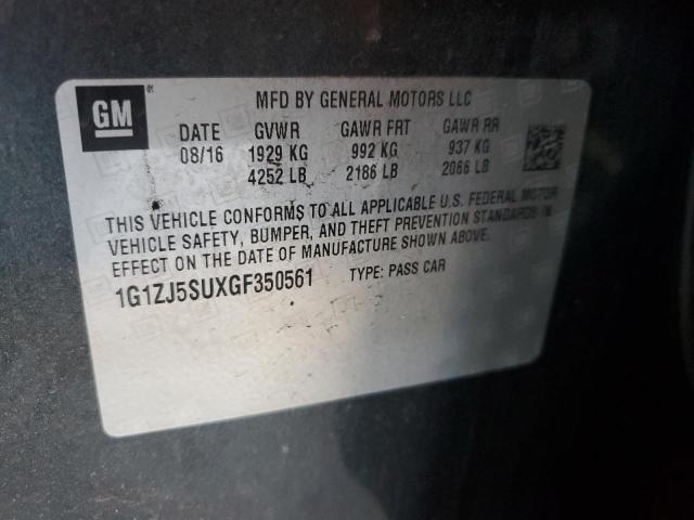 2016 CHEVROLET MALIBU HYB 1G1ZJ5SUXGF350561