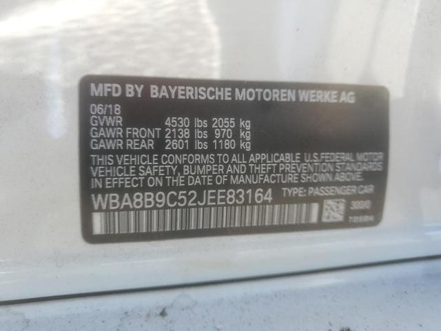 2018 BMW 330 I WBA8B9C52JEE83164