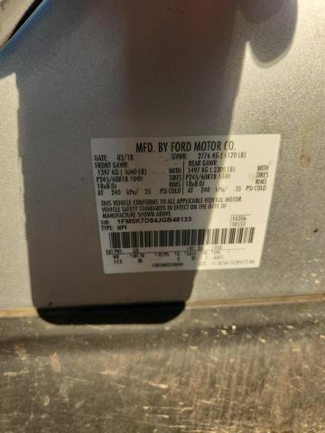 2018 FORD EXPLORER XLT 1FM5K7D84JGB48133