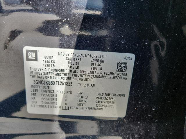 2015 CHEVROLET TRAX LS 3GNCJKSBXFL251325