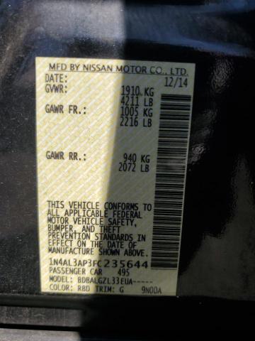 2015 NISSAN ALTIMA 2.5 1N4AL3AP3FC235644