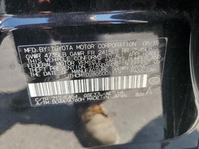 2016 LEXUS IS 300 JTHCM1D28G5001119