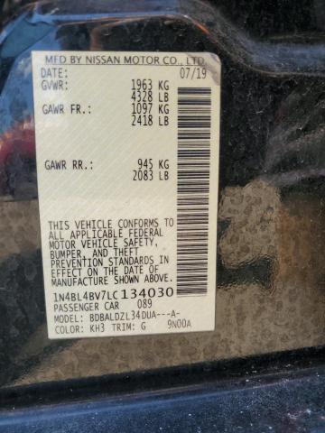 2020 NISSAN ALTIMA S 1N4BL4BV7LC134030