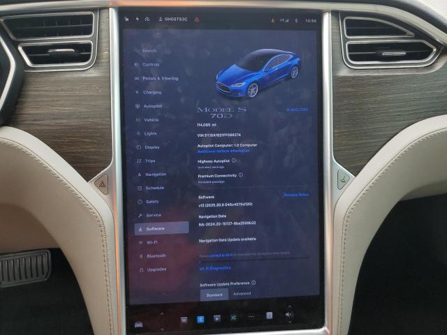 2015 TESLA MODEL S 70 5YJSA1S21FF086374