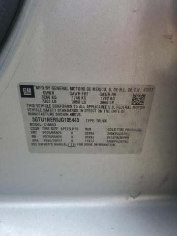 2018 GMC SIERRA C1500 SLT 3GTU1NER9JG105443