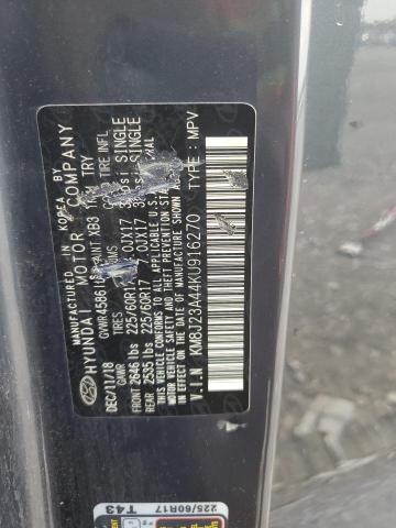 2019 HYUNDAI TUCSON SE KM8J23A44KU916270