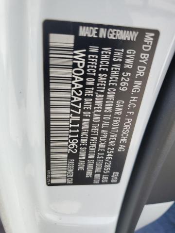 2018 PORSCHE PANAMERA 4 WP0AA2A77JL111962