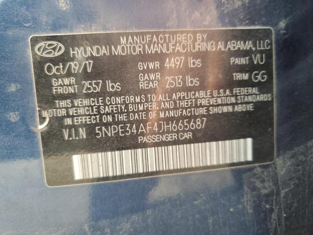 2018 HYUNDAI SONATA SPO - 5NPE34AF4JH665687