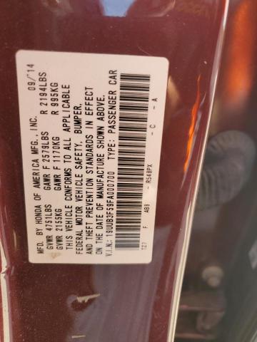 2015 ACURA TLX TECH 19UUB3F59FA000700