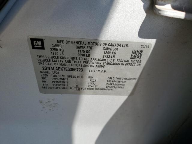 2014 CHEVROLET EQUINOX LS - 2GNALAEK7E6356723