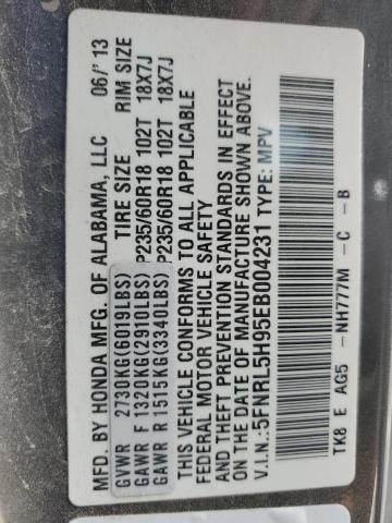 2014 HONDA ODYSSEY TO - 5FNRL5H95EB004231