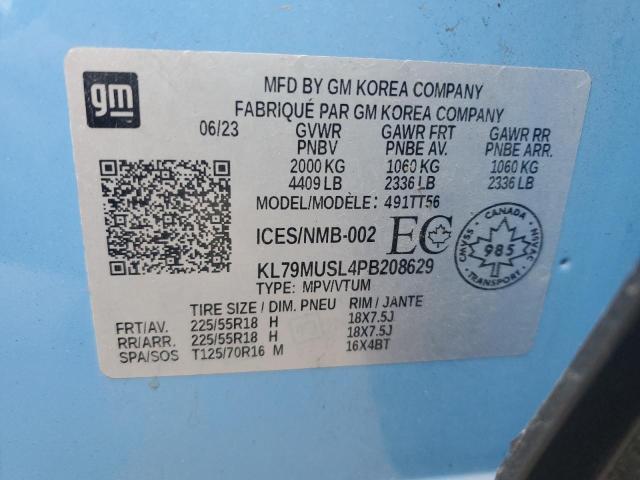 2023 CHEVROLET TRAILBLAZE KL79MUSL4PB208629