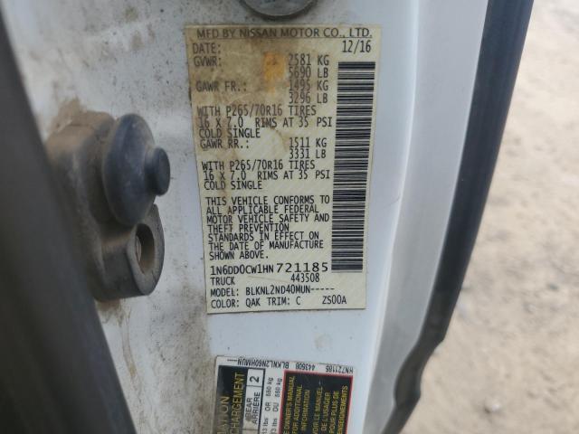 2017 NISSAN FRONTIER S #3286650297