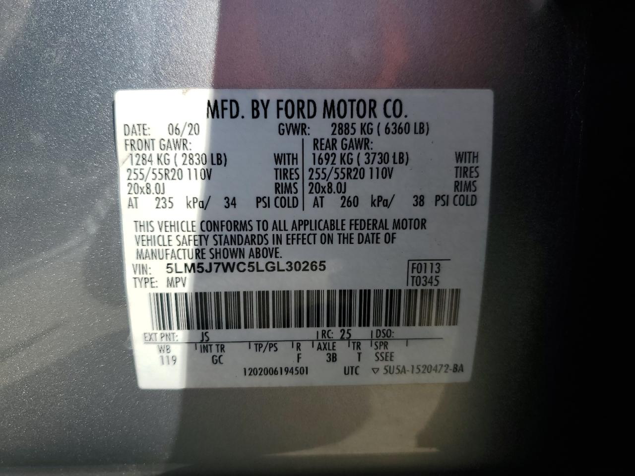 LINCOLN AVIATOR RESERVE