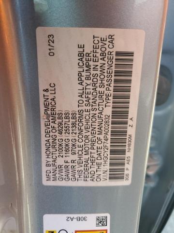 2023 HONDA ACCORD HYB #3259735201