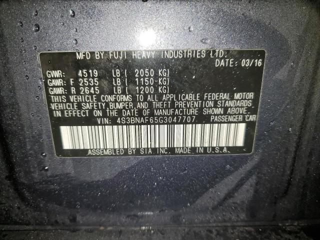 2016 SUBARU LEGACY 2.5I PREMIUM - 4S3BNAF65G3047707