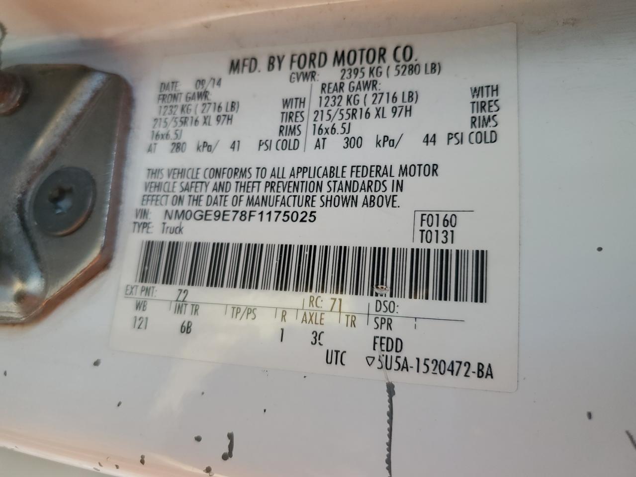 FORD TRANSIT CONNECT XL