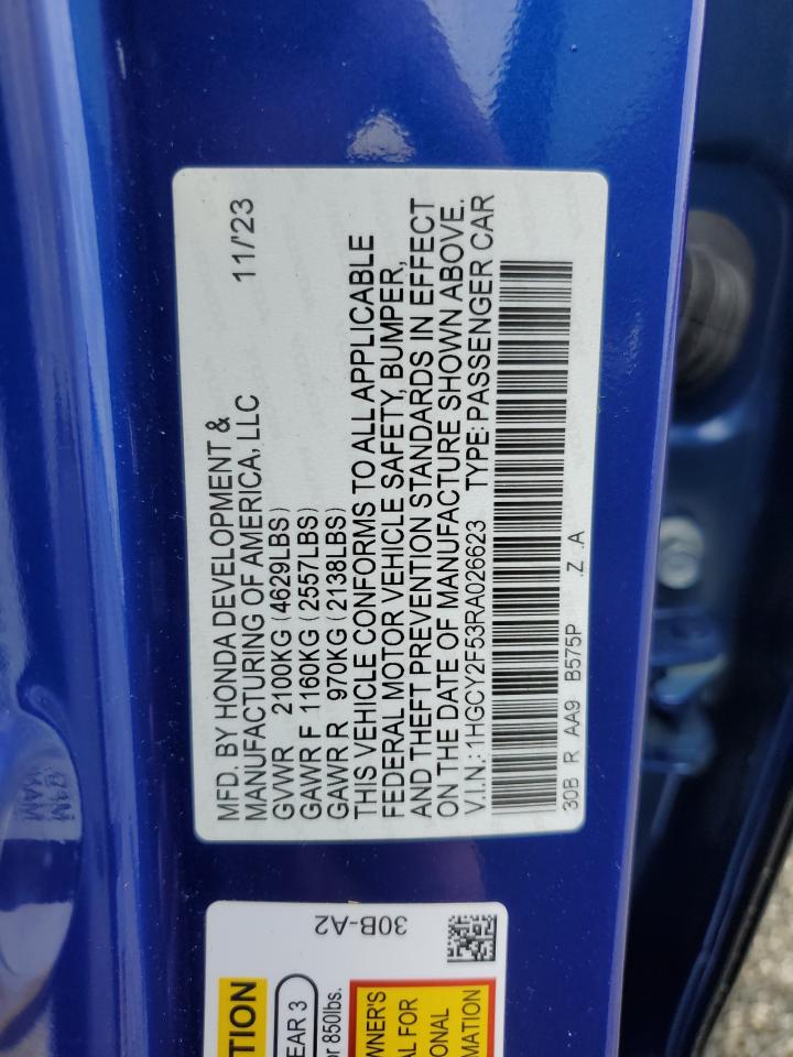 HONDA ACCORD HYBRID SPORT