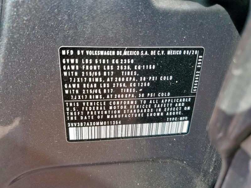 2021 VOLKSWAGEN TIGUAN SE - 3VV3B7AX0MM011354