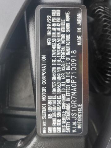 2023 SUZUKI GSX-R750 JS1GR7MA0P7100918