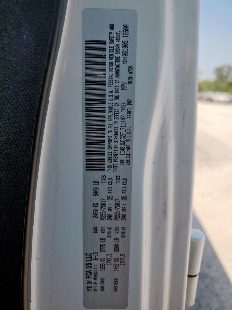 2015 JEEP WRANGLER U 1C4BJWDG2FL711447