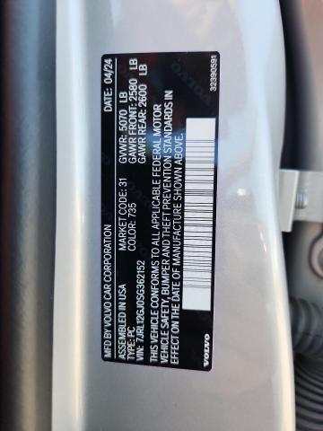 2025 VOLVO S60 CORE 7JRL12GJ0SG362152