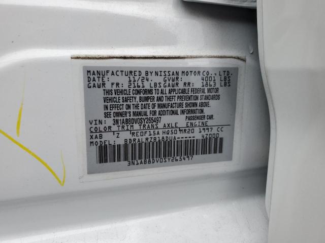 2025 NISSAN SENTRA SR 3N1AB8DV0SY265497