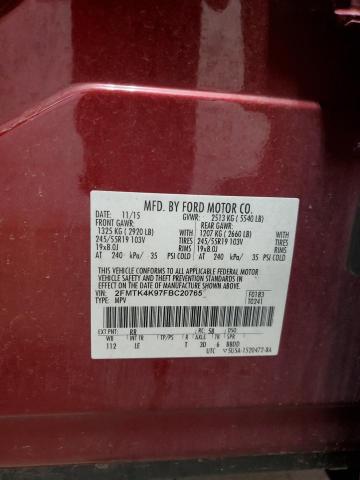 2015 FORD EDGE TITAN 2FMTK4K97FBC20765