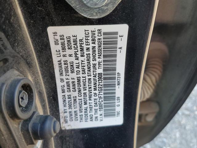 2016 HONDA CIVIC EXL - 19XFC1F71GE213908