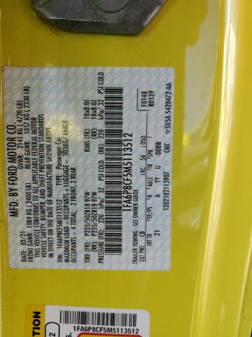 2021 FORD MUSTANG GT 1FA6P8CF5M5113512