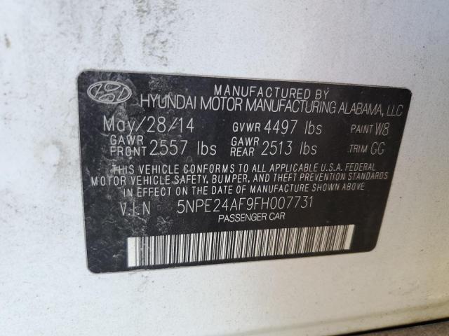 2015 HYUNDAI SONATA SE 5NPE24AF9FH007731