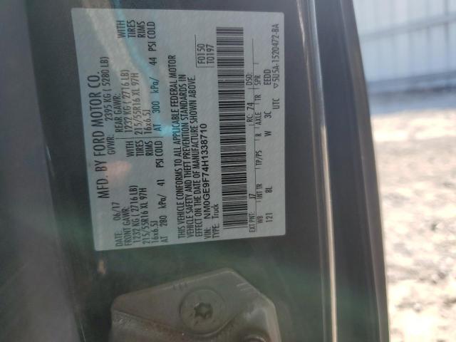 2017 FORD TRANSIT CO NM0GE9F74H1338710
