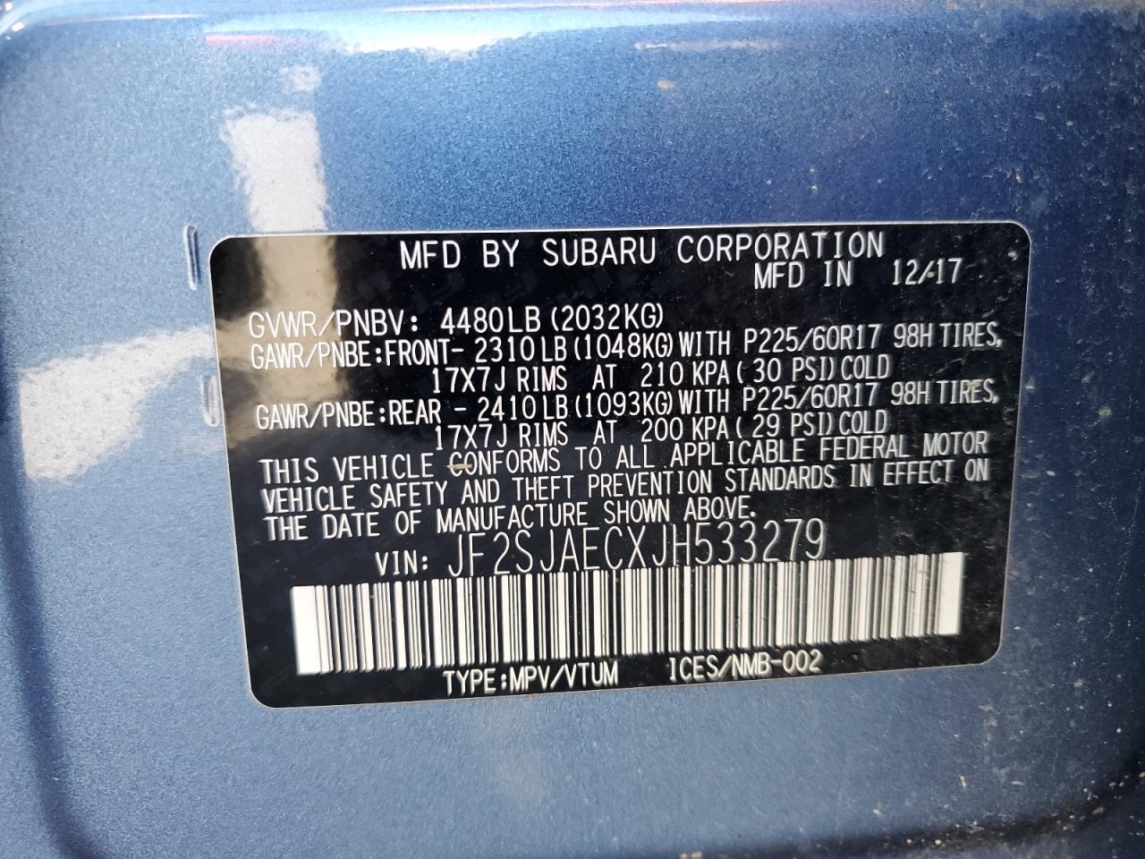 SUBARU FORESTER 2.5I PREMIUM