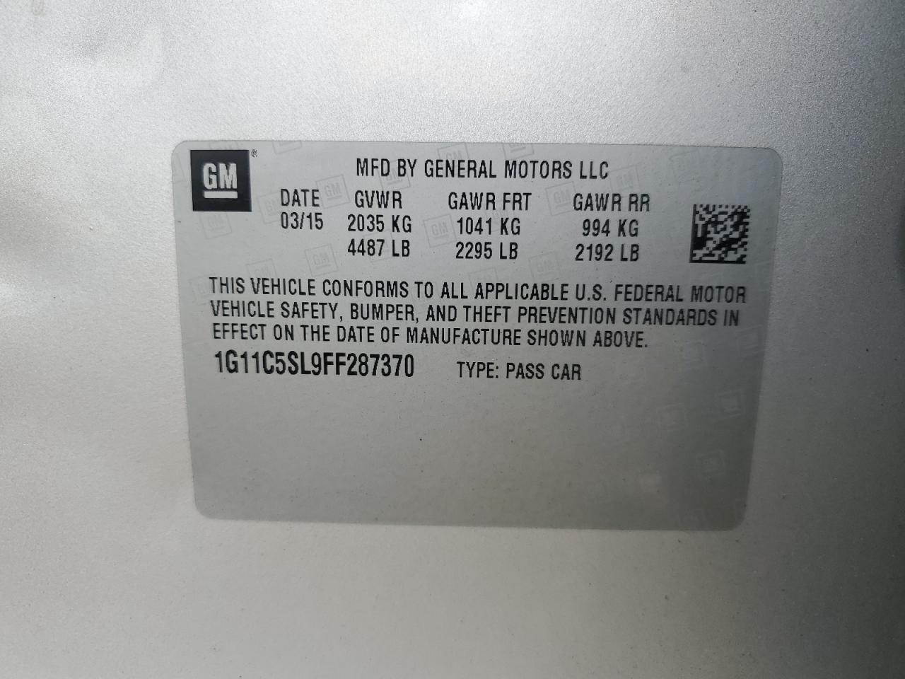 CHEVROLET MALIBU 1LT