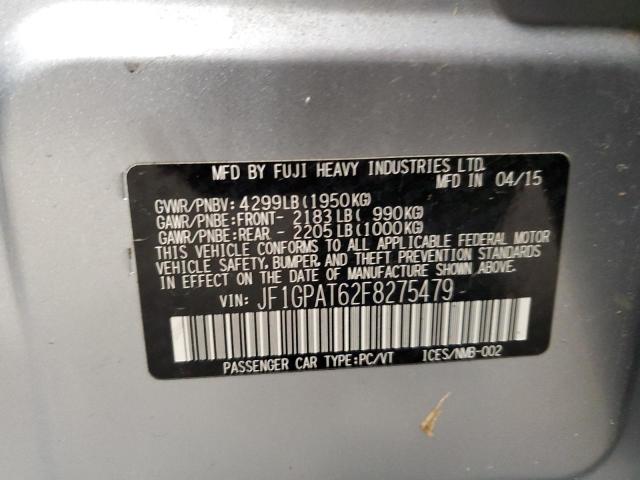 2015 SUBARU IMPR 2.0I JF1GPAT62F8275479