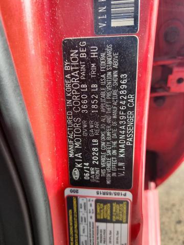 2015 KIA RIO EX KNADN4A39F6428963