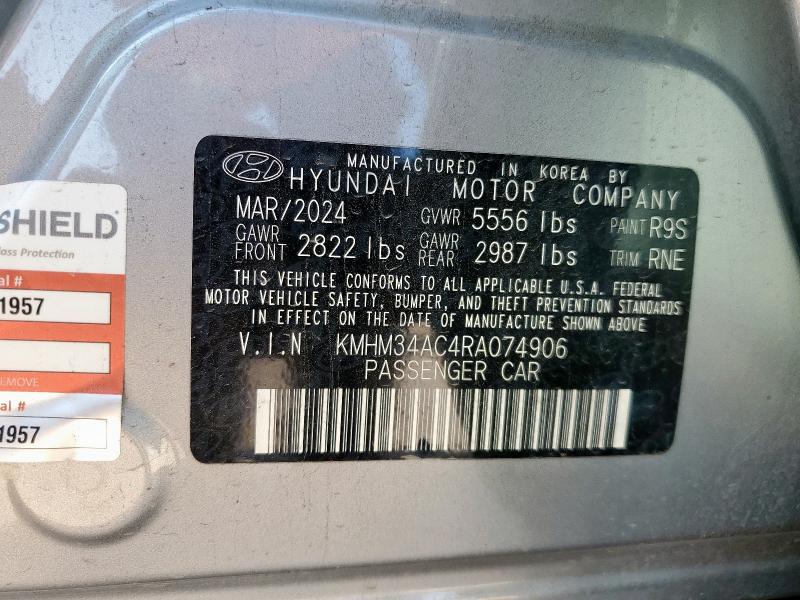 2024 HYUNDAI IONIQ 6 SE KMHM34AC4RA074906