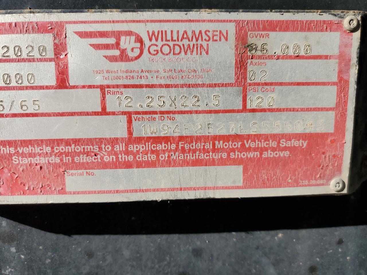 Lot #3247268577 2020 WILW CT