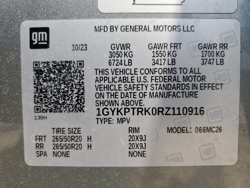 2024 CADILLAC LYRIQ SPOR 1GYKPTRK0RZ110916