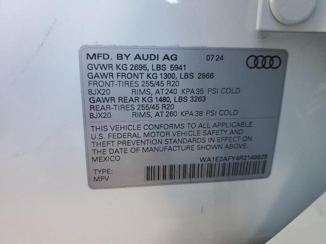 2024 AUDI Q5 E PREMI - WA1E2AFY4R2149929