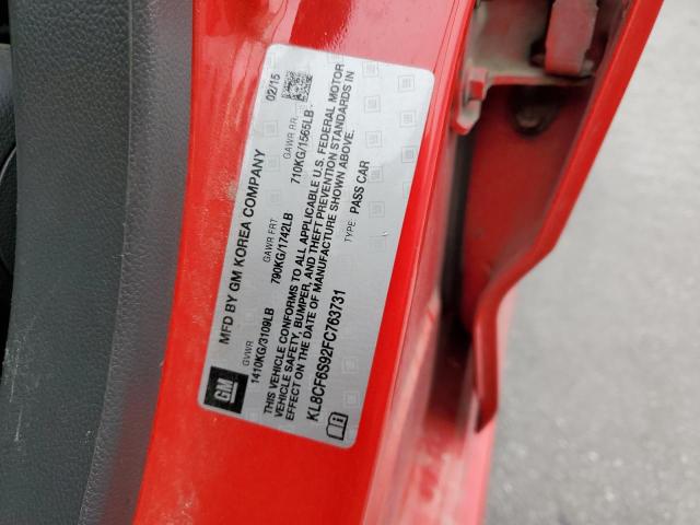 2015 CHEV SPARK 2LT #3301722360