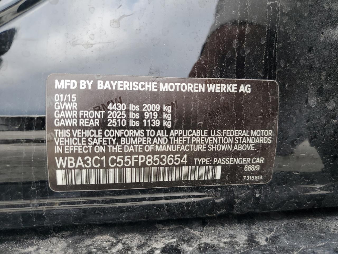 BMW 3 SERIES I SULEV