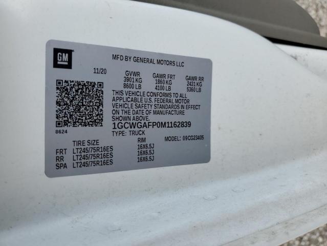 2021 CHEVROLET EXPRESS G2 #3258266585